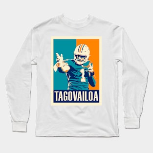 Tua Tagovailoa Pop Art Style Long Sleeve T-Shirt